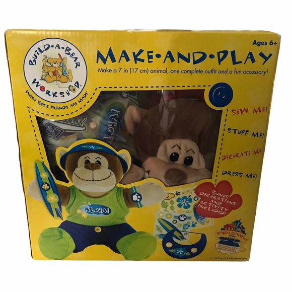 Build-A-Bear Other - Build a bear make and play 7 inch aloha monkey